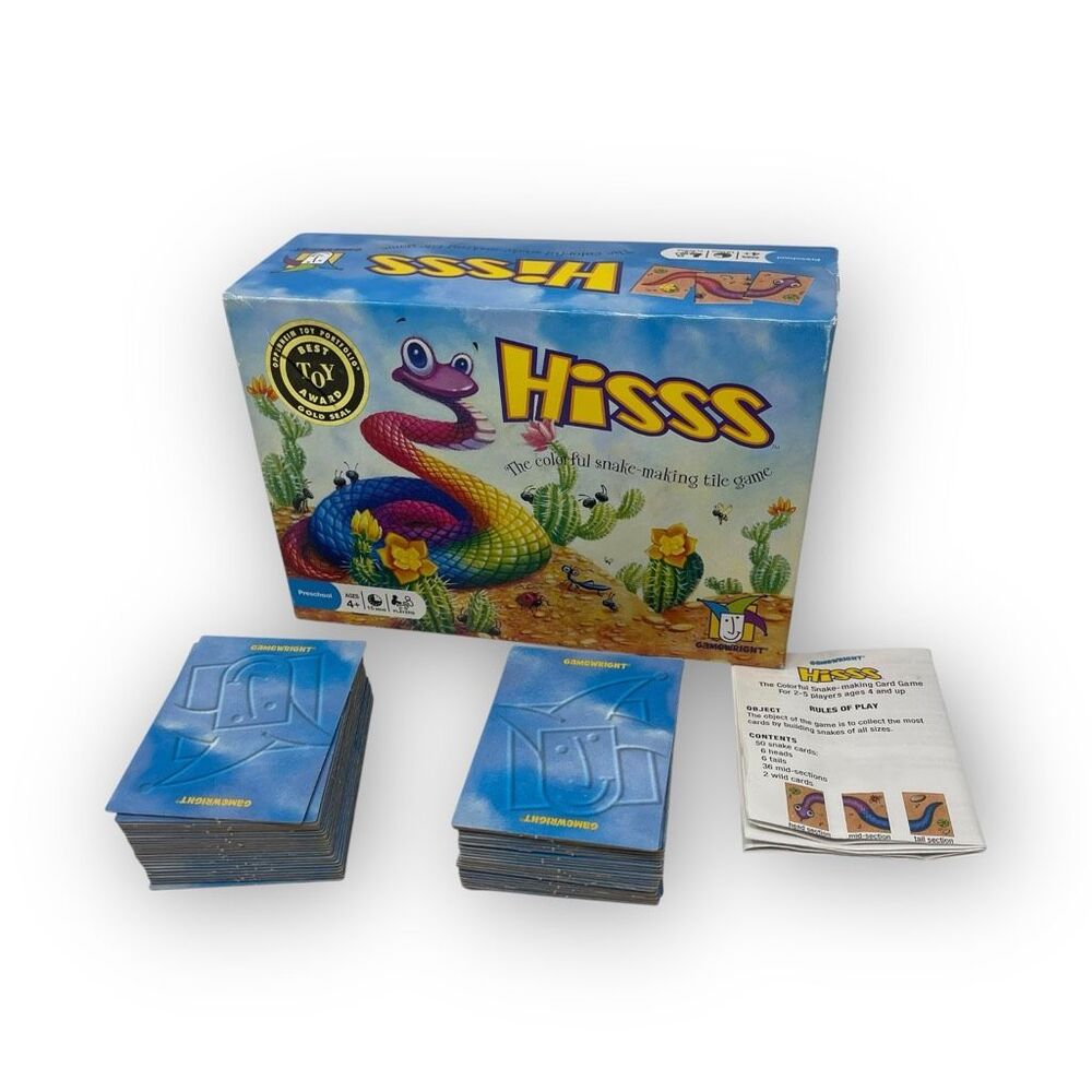 HISSS Hiss The Colorful Snake Making Tile Matching Game 2014 Gamewright